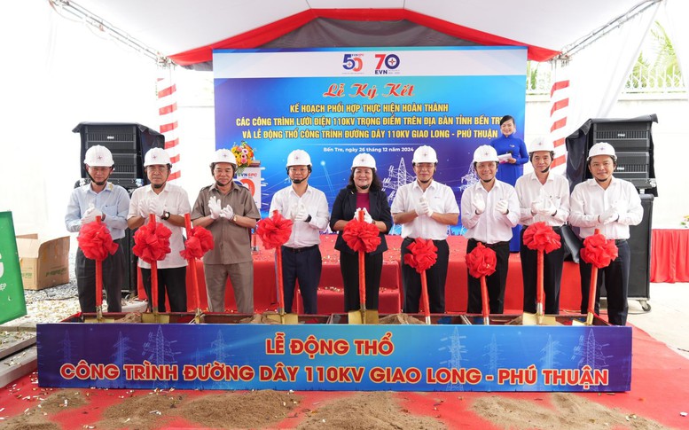 EVNSPC triển khai nhiều dự án điện quan trọng tại tỉnh Bến Tre