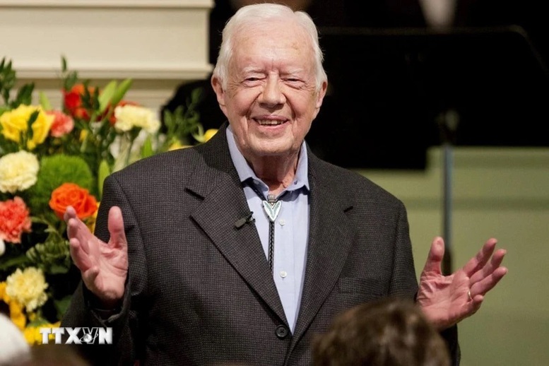 Chủ tịch nước Lương Cường gửi điện chia buồn Tổng thống Hoa Kỳ Jimmy Carter qua đời- Ảnh 1.