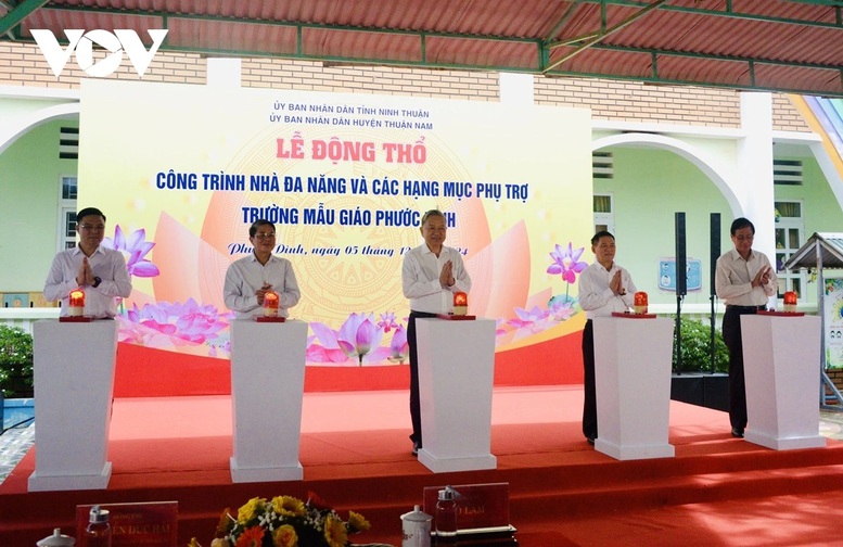 Tổng Bí thư Tô Lâm thăm, kiểm tra một số cơ sở kinh tế, văn hóa, xã hội tại Ninh Thuận- Ảnh 2.