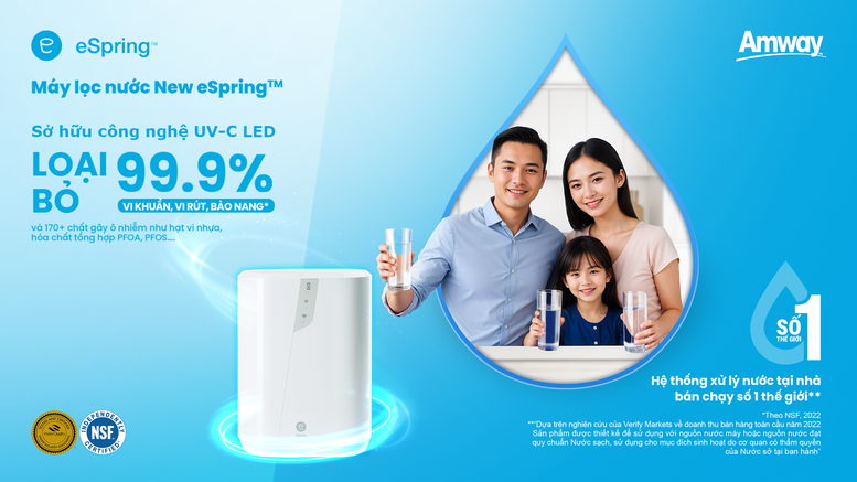 Amway Việt Nam ra mắt máy lọc nước New eSpring: Tinh lọc vượt trội-Sống khỏe chủ động- Ảnh 2.