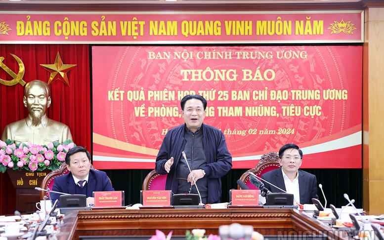 Đưa một số vụ án vào diện Ban Chỉ đạo Trung ương về phòng chống tham nhũng, tiêu cực theo dõi