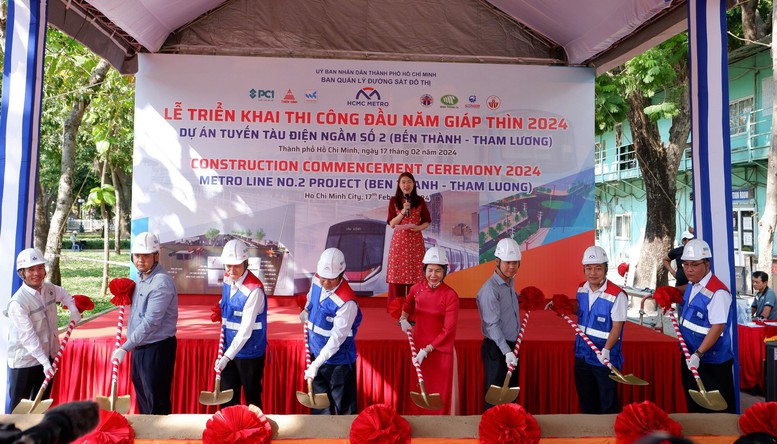 TPHCM triển khai thi công tuyến Metro số 2