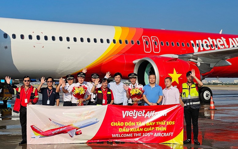 Vietjet tiếp tục nhận tàu bay ngày đầu năm mới