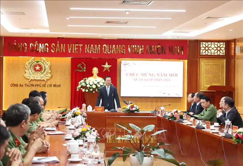 Chủ tịch nước Võ Văn Thưởng thăm, chúc Tết tại TPHCM