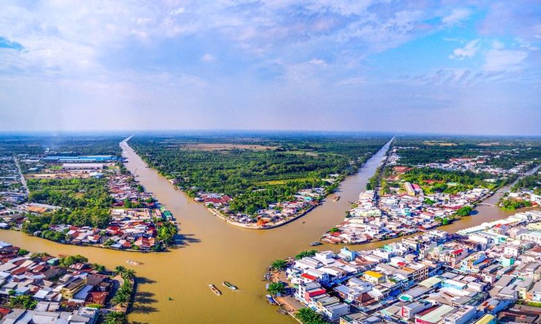 Dự báo nguồn nước về ĐBSCL tiếp tục giảm- Ảnh 1.