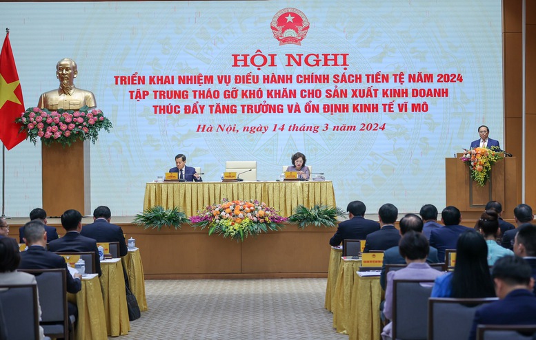 TỔNG THUẬT: Thủ tướng chủ trì hội nghị về chính sách tiền tệ, tháo gỡ khó khăn cho sản xuất, kinh doanh thúc đẩy tăng trưởng- Ảnh 4.