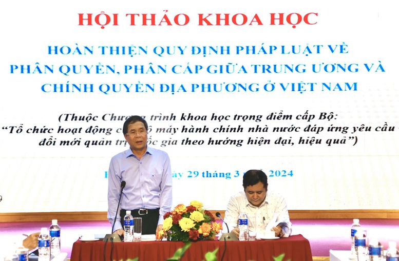 Hoàn thiện quy định về phân quyền, phân cấp giữa Trung ương và địa phương- Ảnh 1.