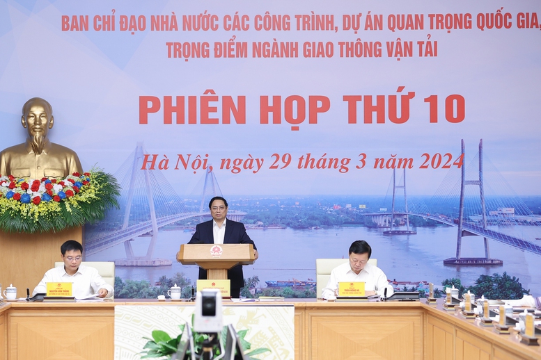 Thủ tướng chủ trì phiên họp thứ 10 Ban Chỉ đạo các công trình trọng điểm GTVT- Ảnh 1.