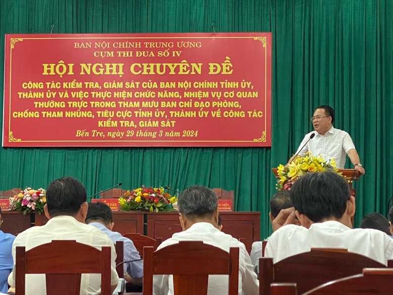 Tổ chức hội nghị chuyên đề với Ban Nội chính 21 tỉnh, thành phố phía nam- Ảnh 1.