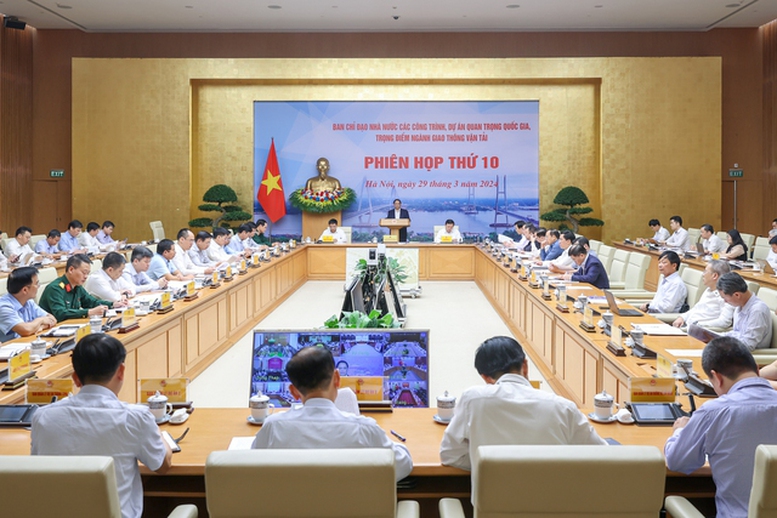 Thủ tướng Phạm Minh Chính chủ trì phiên họp thứ 10 Ban Chỉ đạo các công trình, dự án quan trọng quốc gia, trọng điểm ngành giao thông vận tải- Ảnh 1.