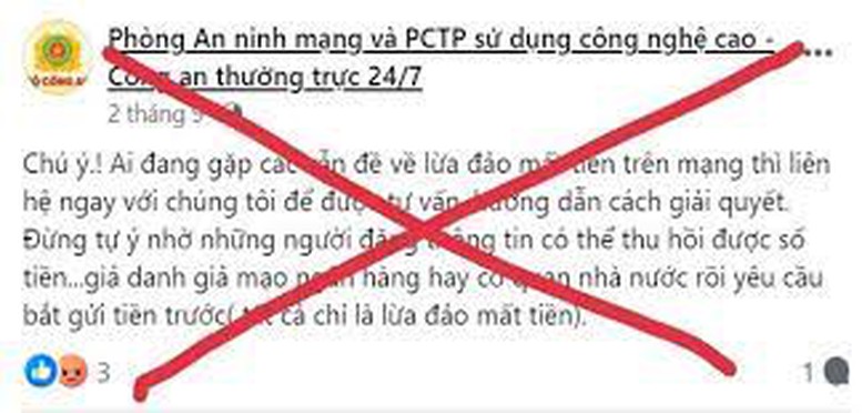 Giả danh ‘Cục An ninh mạng và phòng chống tội phạm sử dụng công nghệ cao’ để lừa đảo- Ảnh 1.