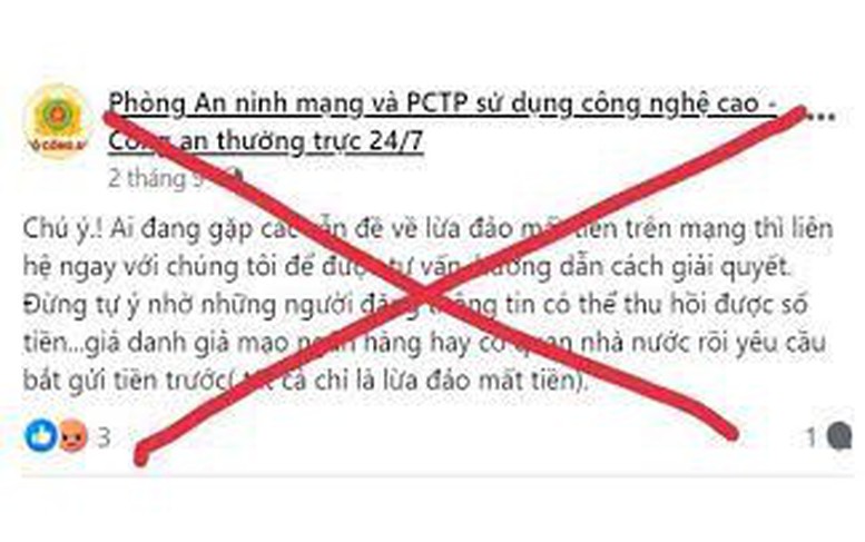 Giả danh ‘Cục An ninh mạng và phòng chống tội phạm sử dụng công nghệ cao’ để lừa đảo