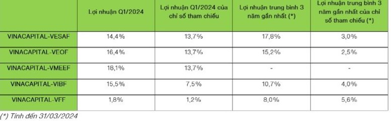 Các quỹ mở VinaCapital đạt lợi nhuận vượt chỉ số tham chiếu trong quý I/2024- Ảnh 2.