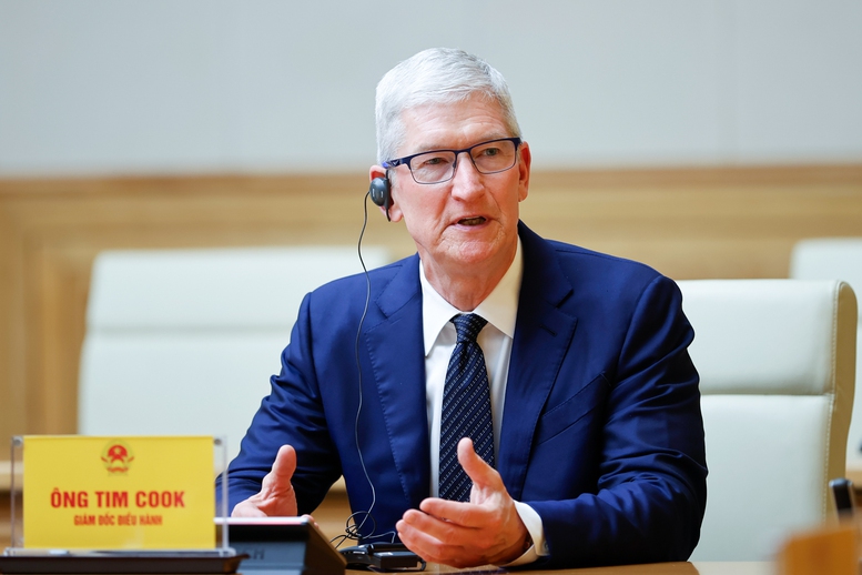 Thủ tướng Phạm Minh Chính tiếp CEO Tim Cook của tập đoàn Apple- Ảnh 8.