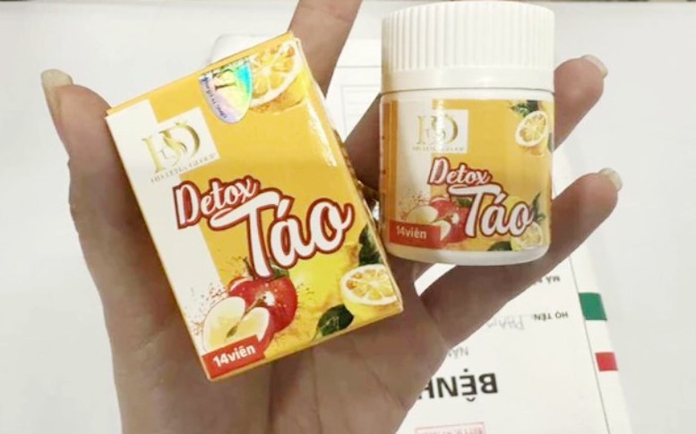 Cảnh báo sản phẩm Detox Táo hỗ trợ giảm cân chứa Sibutramin