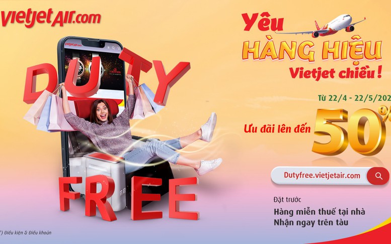 Cơ hội 'săn hàng hiệu' chính hãng miễn thuế với Prebook Duty Free của Vietjet