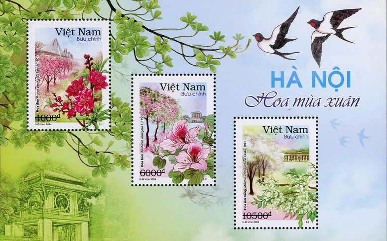 Giới thiệu bộ tem “Hà Nội 12 mùa hoa”