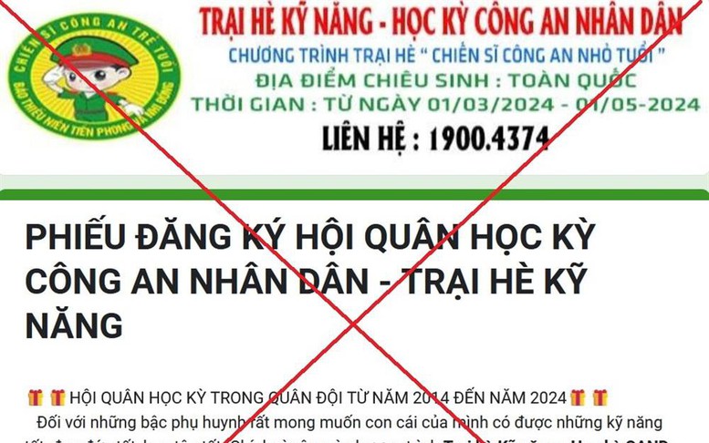 Cảnh báo thủ đoạn “giả mạo tổ chức trại hè để lừa đảo”