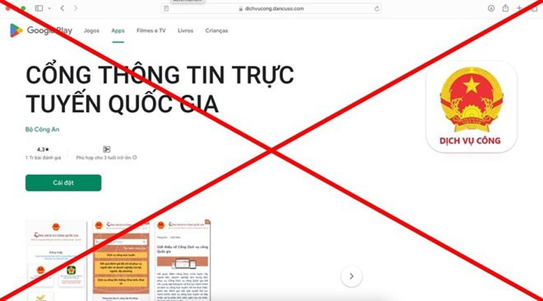 Giả mạo website của Bộ TT&TT để lừa đảo, đánh cắp thông tin - Ảnh 1.