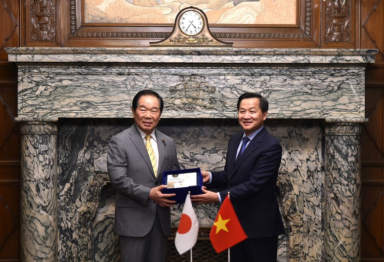 Phó Thủ tướng Lê Minh Khái hội kiến Chủ tịch Hạ viện Nhật Bản Nukaga Fukushiro- Ảnh 4.