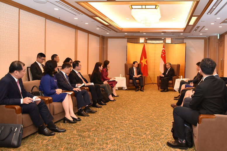 Phó Thủ tướng Lê Minh Khái gặp Thủ tướng Nhật Bản, Phó Thủ tướng Campuchia, Phó Thủ tướng Singapore; tiếp Chủ tịch JICA- Ảnh 8.