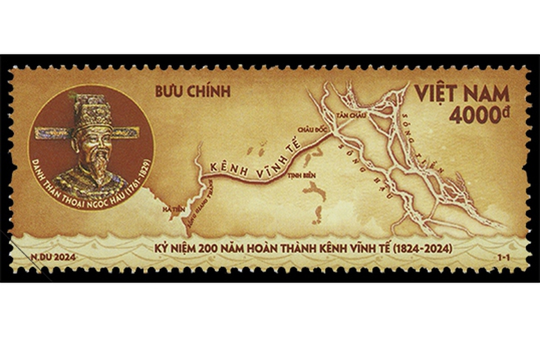 Phát hành bộ tem “Kỷ niệm 200 năm hoàn thành kênh Vĩnh Tế”