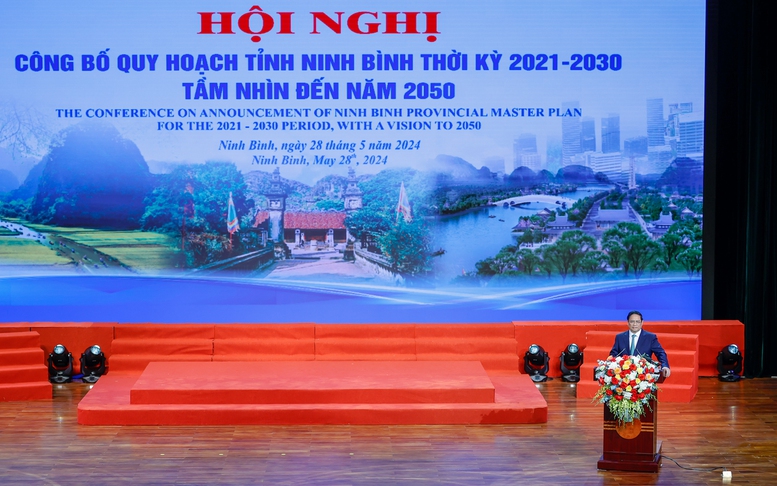 Thủ tướng Phạm Minh Chính dự hội nghị công bố Quy hoạch tỉnh Ninh Bình