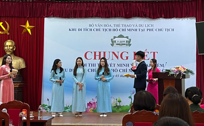 Chung kết hội thi ‘Thuyết minh viên tại điểm Khu Di tích Chủ tịch Hồ Chí Minh tại Phủ Chủ tịch’- Ảnh 2.