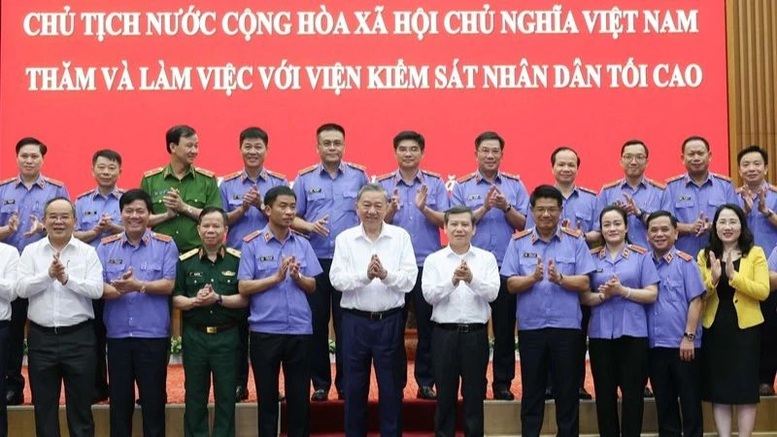 Chủ tịch nước Tô Lâm làm việc với Viện Kiểm sát nhân dân Tối cao- Ảnh 4.