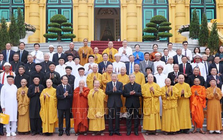 Chủ tịch nước Tô Lâm: Các tổ chức tôn giáo luôn đồng lòng vì sự phát triển chung của đất nước