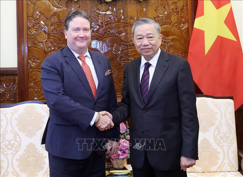 Chủ tịch nước Tô Lâm tiếp Đại sứ Hoa Kỳ- Ảnh 1.