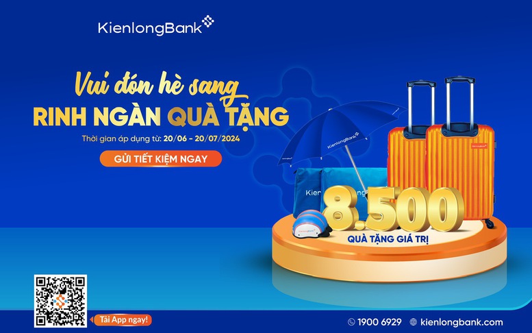 KienlongBank tặng hàng nghìn phần quà cho khách gửi tiết kiệm