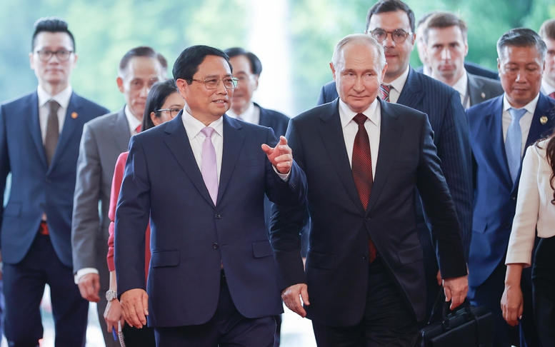 Chùm ảnh: Thủ tướng Phạm Minh Chính hội kiến Tổng thống Liên bang Nga Vladimir Putin