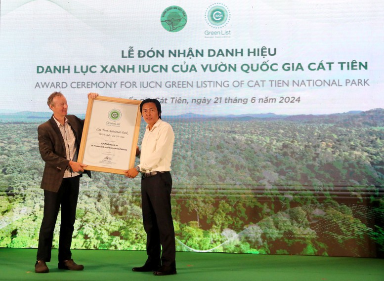 Vườn Quốc gia Cát Tiên nhận danh hiệu Danh lục Xanh IUCN: Bước tiến lớn trong công tác bảo tồn thiên nhiên- Ảnh 1.
