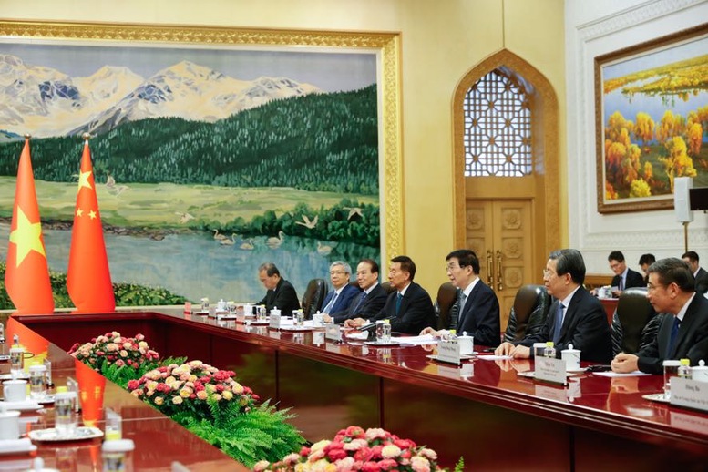 Thủ tướng Phạm Minh Chính hội kiến Chủ tịch Chính hiệp Trung Quốc Vương Hộ Ninh- Ảnh 4.