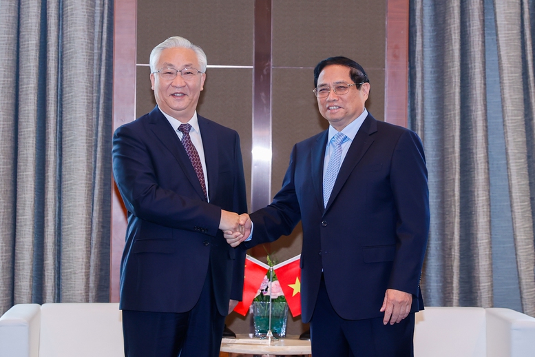 Thủ tướng Phạm Minh Chính tiếp Phó Thủ tướng Trương Quốc Thanh- Ảnh 1.