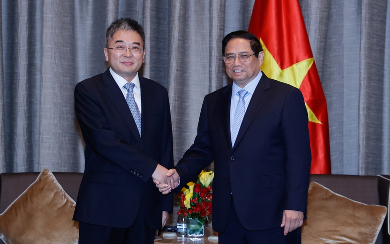 Thủ tướng Phạm Minh Chính tiếp lãnh đạo các tập đoàn hàng đầu Trung Quốc
