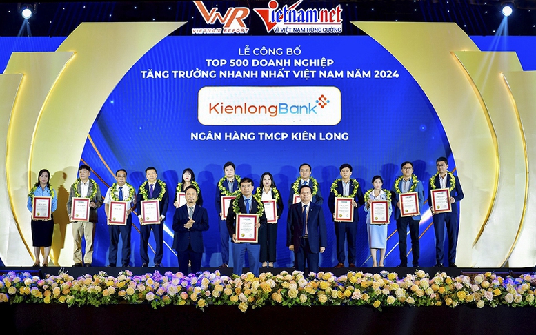 KienlongBank tiếp tục được vinh danh là doanh nghiệp có tốc độ tăng trưởng nhanh nhất