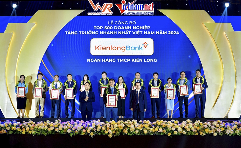 KienlongBank tiếp tục được vinh danh là doanh nghiệp có tốc độ tăng trưởng nhanh nhất- Ảnh 1.