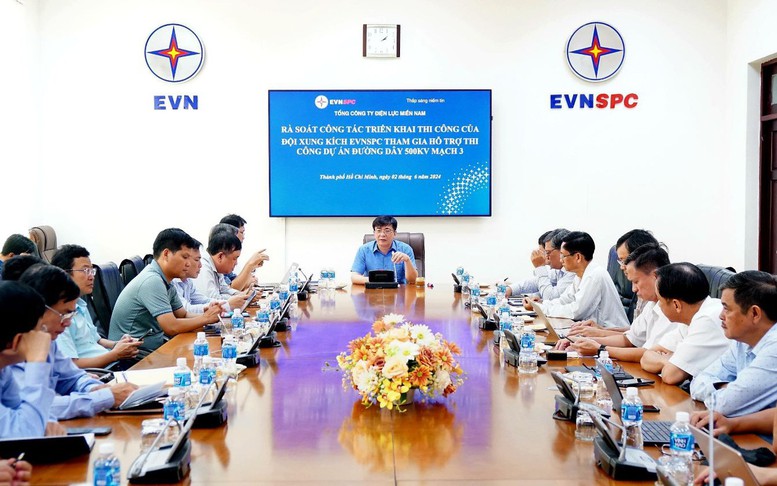 EVNSPC: Triển khai các giải pháp hỗ trợ thi công Dự án đường dây 500 kV mạch 3