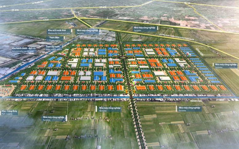 Đầu tư xây dựng kết cấu hạ tầng khu công nghiệp Tân Phước 1, Tiền Giang