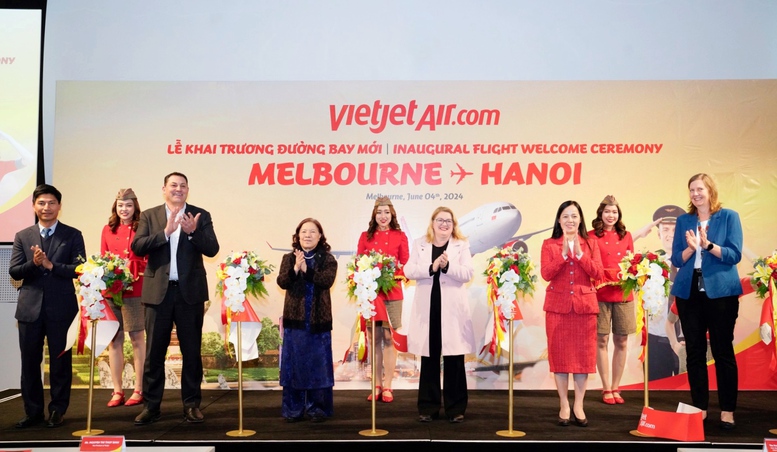 Vietjet khai trương đường bay kết nối Melbourne-Hà Nội - Ảnh 1.