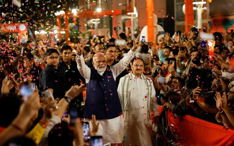 Tổng tuyển cử tại Ấn Độ: Thủ tướng Narendra Modi tuyên bố chiến thắng- Ảnh 1.