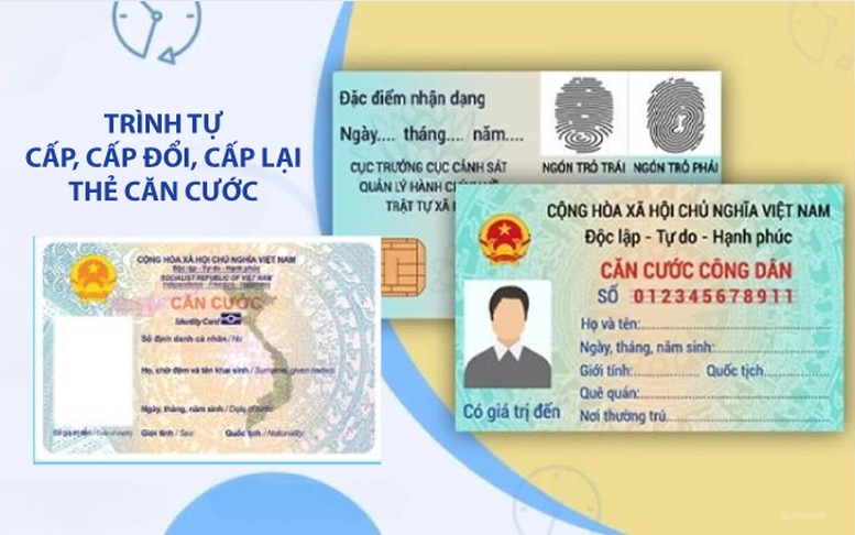 Infographics: Trình tự, thủ tục cấp, cấp đổi, cấp lại thẻ căn cước từ ngày 1/7