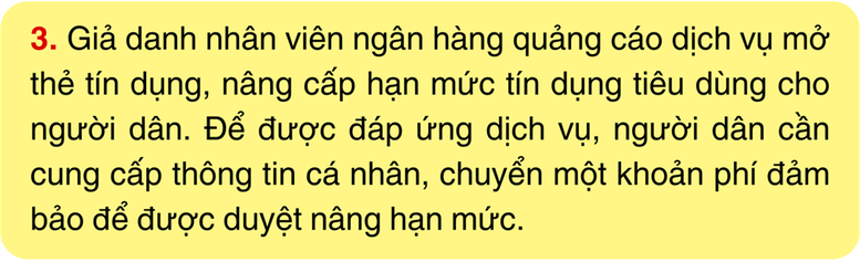 Cẩm nang nhận biết và phòng tránh Lừa đảo giả ngân hàng hỗ trợ cho vay, nâng hạn mức tín dụng- Ảnh 4.