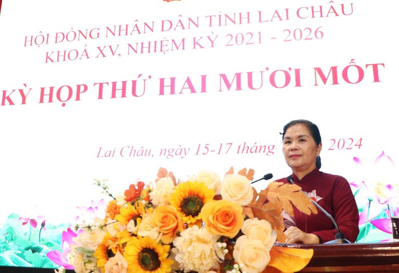 Kỳ họp thứ 21 HĐND tỉnh Lai Châu: Thảo luận, quyết định nhiều nội dung quan trọng- Ảnh 1.