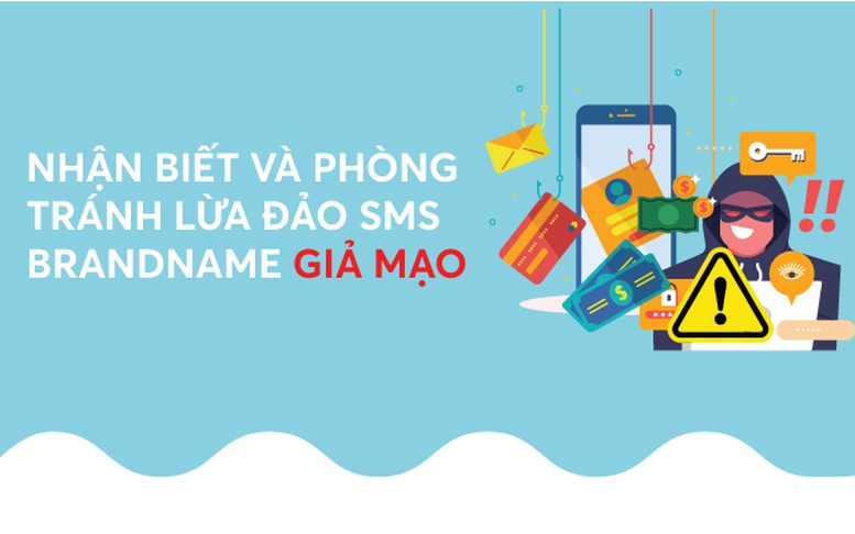 Infographics: Nhận biết và phòng tránh lừa đảo SMS BRANDNAME giả mạo