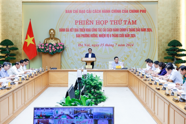 Thủ tướng chủ trì phiên họp thứ tám Ban Chỉ đạo Cải cách hành chính của Chính phủ- Ảnh 1.