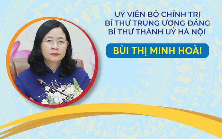 INFOGRAPHICS: Tiểu sử tóm tắt tân Bí thư Thành uỷ Hà Nội Bùi Thị Minh Hoài