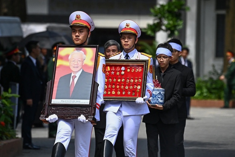 Các hãng thông tấn quốc tế đưa tin về lễ Quốc tang Tổng Bí thư Nguyễn Phú Trọng- Ảnh 1.